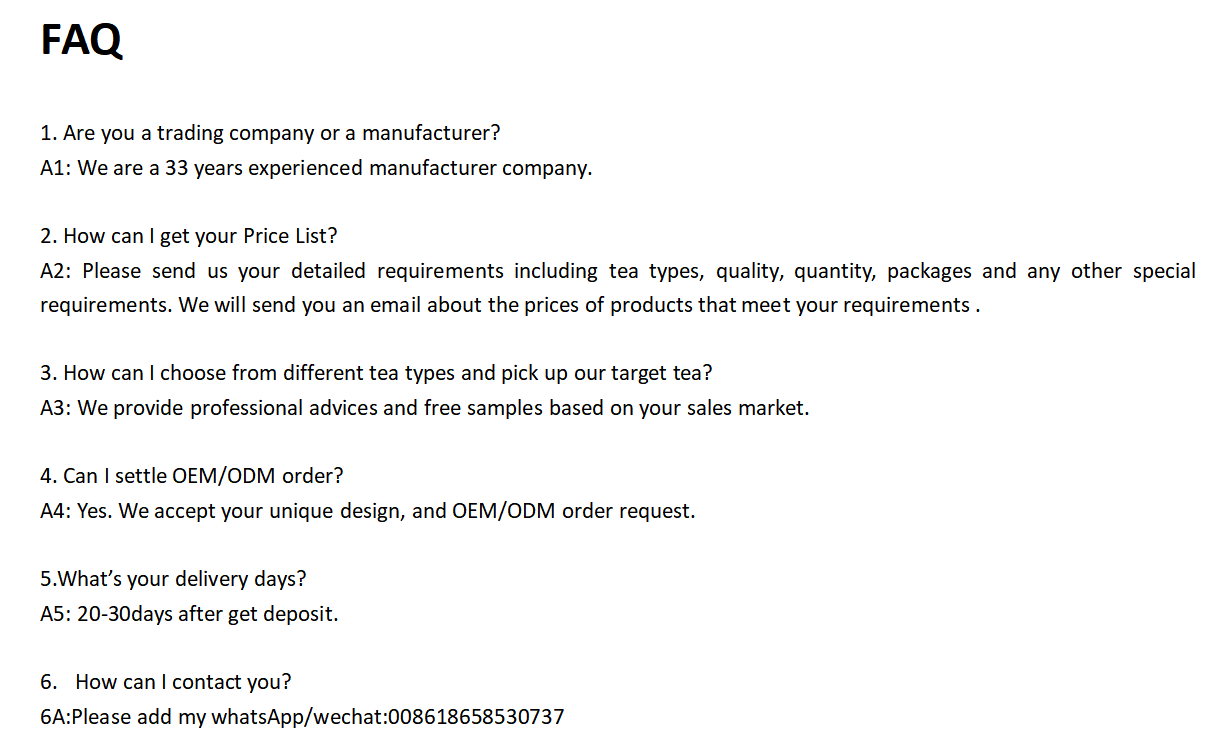 FAQ