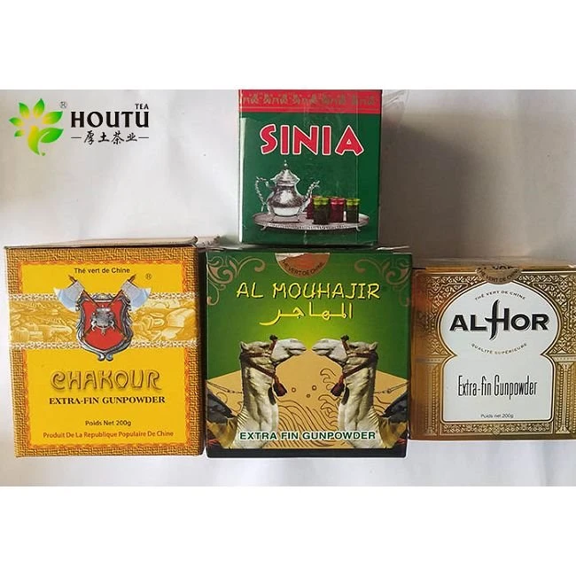 Bulk China Gunpowder Green Tea 3505 Manufacturer Houtu Tea Factory wholesalePrice